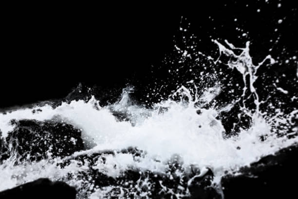 istock Water Splash Isolated On The Black background 1299609439