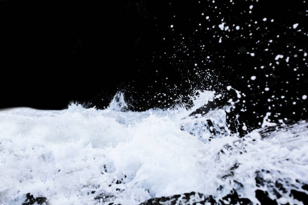istock Water Splash Isolated On The Black background 1299609456