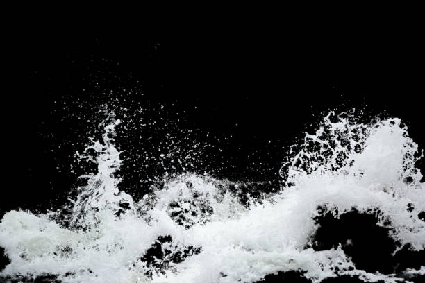 istock Water Splash Isolated On The Black background 1299609507