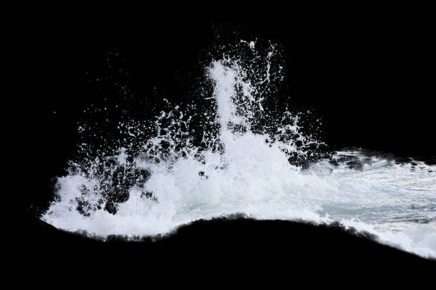 istock Water Splash Isolated On The Black background 1299609514