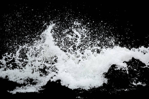 istock Water Splash Isolated On The Black background 1299609589
