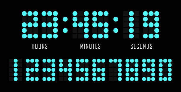 Timer Lettering 850+ Dotted Led Font Digital Letters And Numbers Stock Photos, Pictures ...