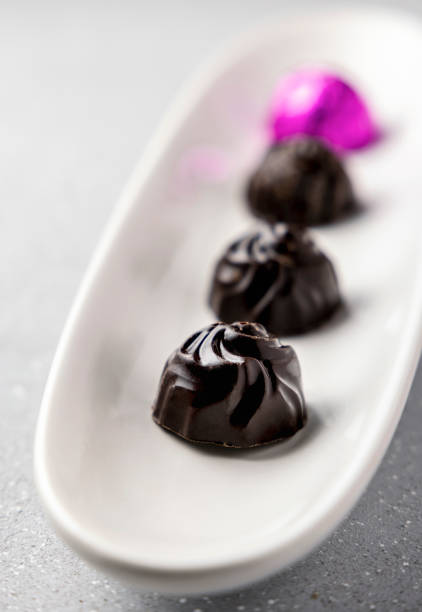 istock homemade dark chocolates served on a plate 1299610051