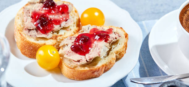 istock Sandwiches with pate on the wooden board 1299621776