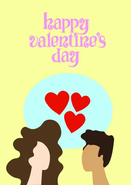 Vector illustration of Happy valentine