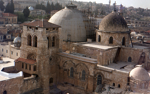 Church of the Holy Sepulcher Jerusalem Israel -one of the holiest sites for Christians in the Holy land