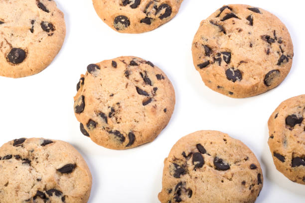 istock Biscuits at the white background. Homemade pastry. 1299629426