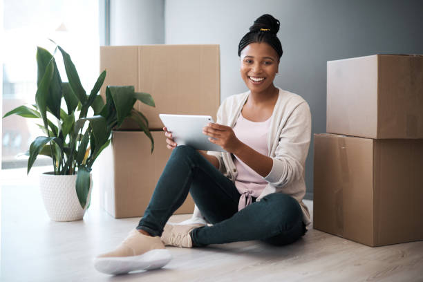 istock Online shopping has made my move a lot easier 1299631237