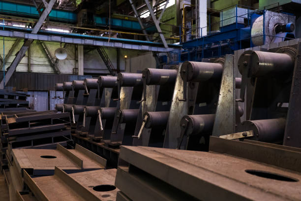 istock Plant for the production of metal structures 1299637295
