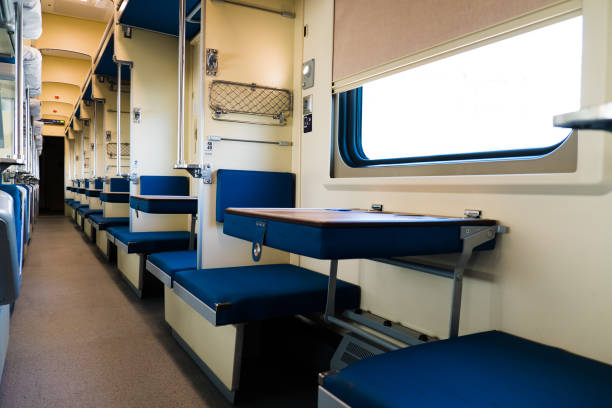 istock Interior of a modern long-distance train 1299638581