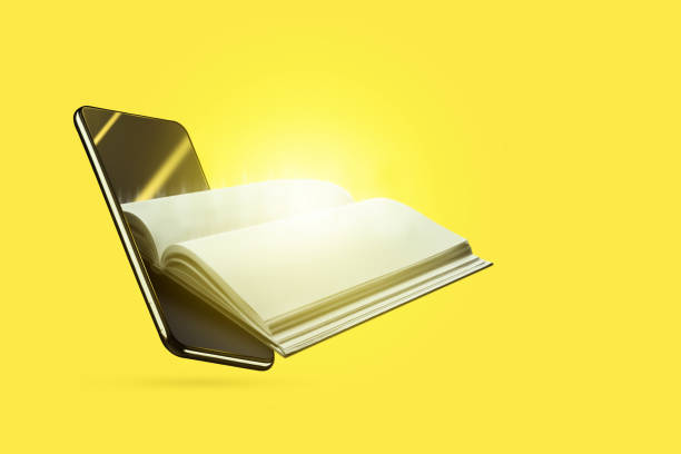 istock Online education application in a smartphone. Study by phone. Online book concept, e-books, e-education. 1299643916