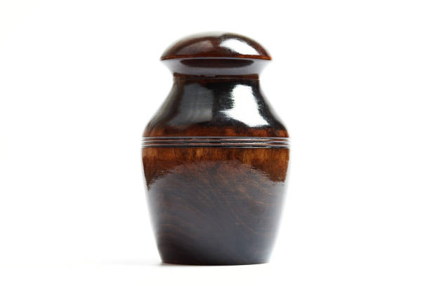 istock Wooden funeral urn of cat 1299646222