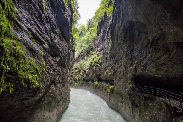 istock Glacier gorge in Swiss Alps 1299646829