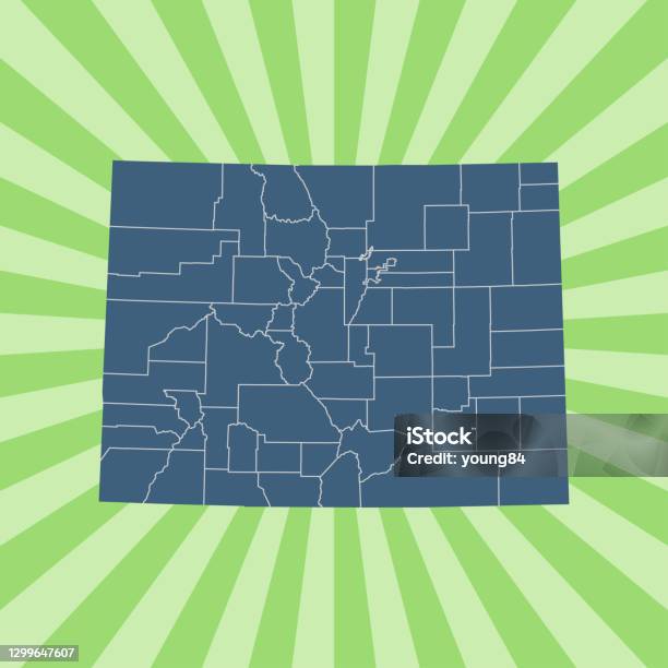 Ilustración de Mapa De Colorado y más Vectores Libres de Derechos de ...