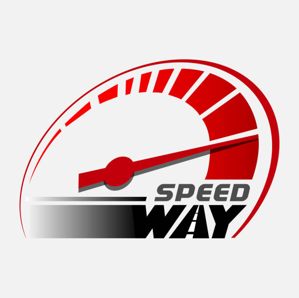 Speedway symbol Abstract vector, Speedway symbol for a racing logo. speedometer stock illustrations