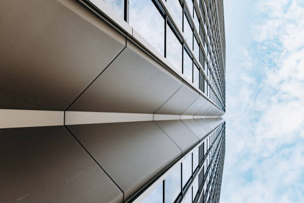 istock Modern beautiful skyscrapers on a beautiful sky background 1299652702