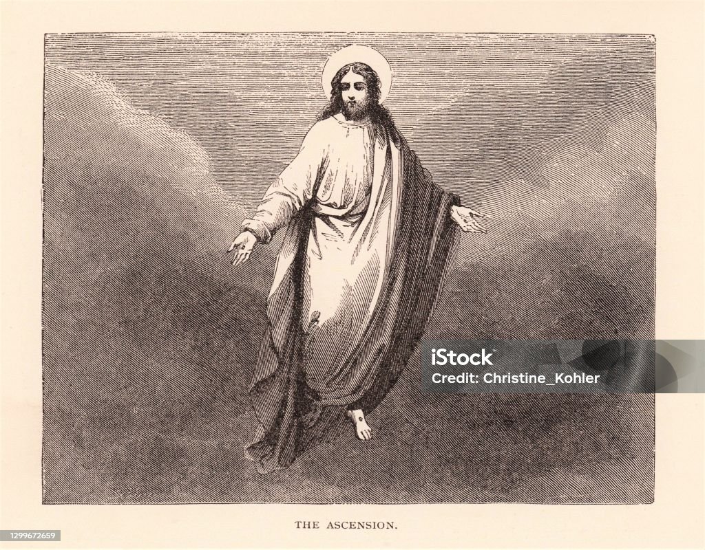 Hemelvaart Van Jezus Christus Stockvectorkunst En Meer Beelden Van Jezus Christus - Jezus Christus, Pasen, Gravure - Gefabriceerd Object - Istock