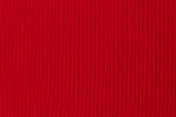 red primed artists canvas fabric blank background close-up texture bright maroon grid pattern macro photography - primed fotografías e imágenes de stock