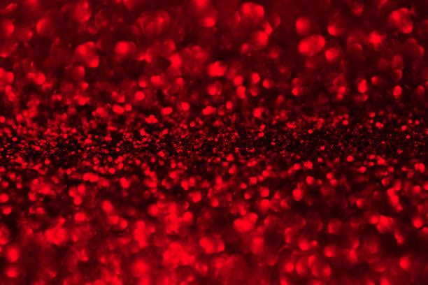 rot schwarz glitter hintergrund pailletten konfetti bokeh muster abstrakte weihnachten valentinstag chinesischen neujahrsurlaub luxus textur makrofotografie - rubinrot stock-fotos und bilder