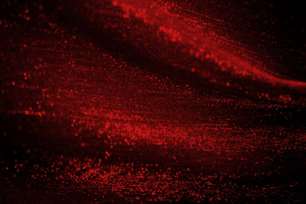 rot schwarz glitter hintergrund chiffon weihnachten valentinstag chinesischen neujahr abstrakte neon dunkle rubin muster tüll netting bokeh konfetti maroon textur voller rahmen makrofotografie - rubinrot stock-fotos und bilder
