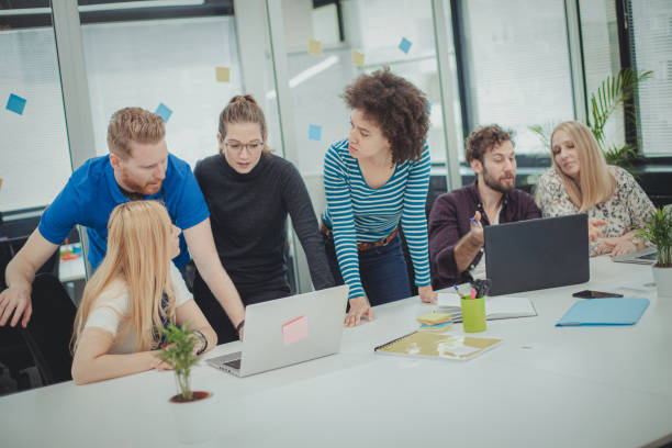 istock A busy day in the office 1299678413