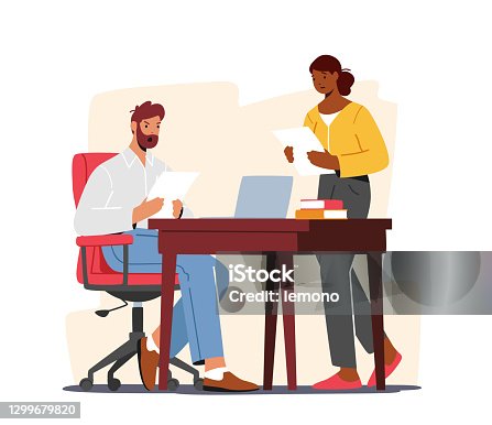 istock Male Character Shocked with High Price Concept. Upset Businessman or Boss Sitting at Office Workplace Look on Paper 1299679820