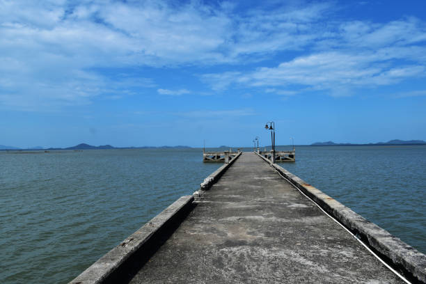 istock concrete jetty into the sea in thailand on blue sky background 1299683787