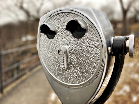 Coin Operated Binoculars at a Scenic Lookout