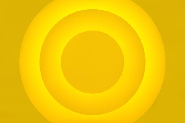 Yellow podium and minimal abstract background, 3d rendering geometric shape, Stage for awards on website in modern. Empty product stand.