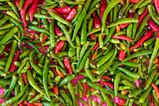 istock Image for use as background full of Thai red chili. 1299710835