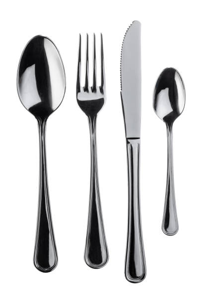 istock Set of silverware isolated on white background 1299713547