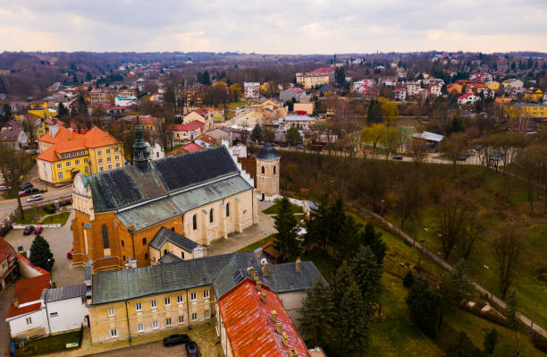 istock Flight over the city Krasnik. Poland 1299714091