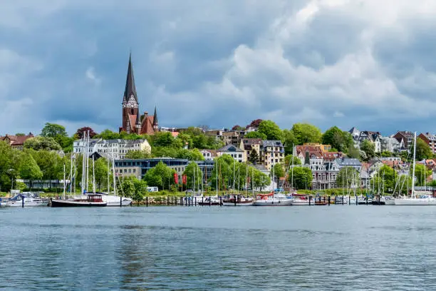 Photo of Harbour of Flensburg by the Flensburg Firth, Schleswig Holstein, Germany