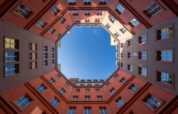 istock Low Angle View Of Residential Buildings Against Sky 1299723320