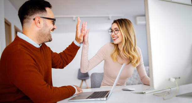 istock Business people, designers working on new project in modern office 1299726343