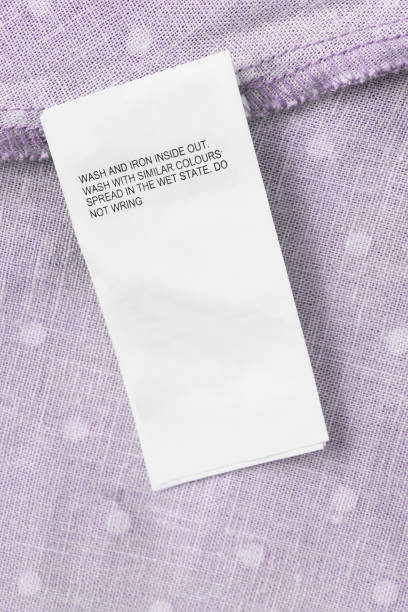 istock Care clothing label 1299728774