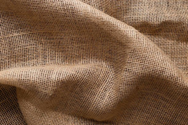 tissu abstrait de sackcloth de crème ou fond de texture de sac de chanvre. - burlap sack photos et images de collection