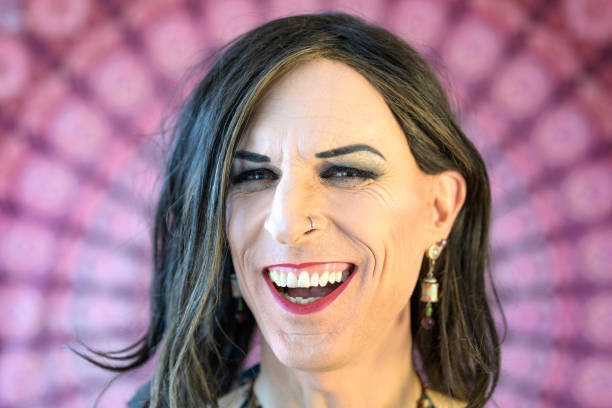 istock Happy smiling transgender man 1299729406