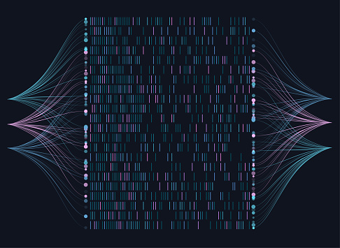 Big Genomic Data Visualization Stock Illustration - Download Image Now ...