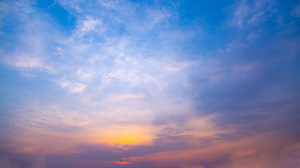 istock Pastel sunset sky in pink, purple and blue 1299735342