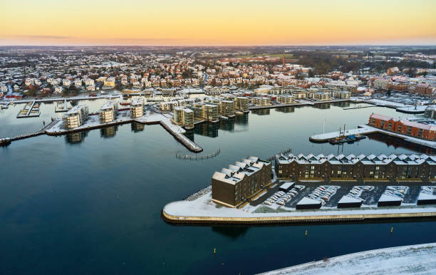 istock Residential district at the waterfront 1299735632