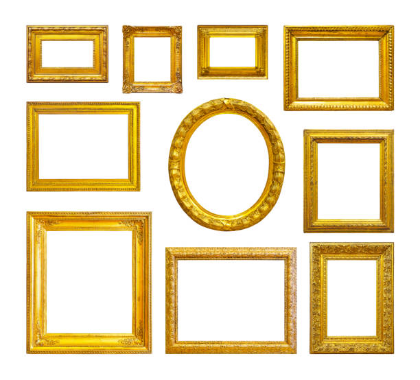 istock Set of golden vintage frame 1299735716