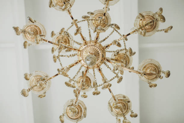 istock Gold vintage chandelier 1299739877