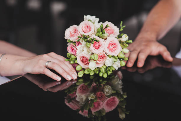 istock Wedding bouquet of roses 1299739878