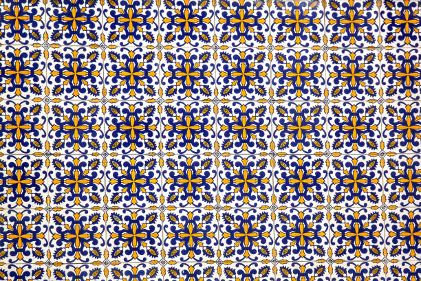 istock Portuguese Blue, yellow and white tiles 1299740100