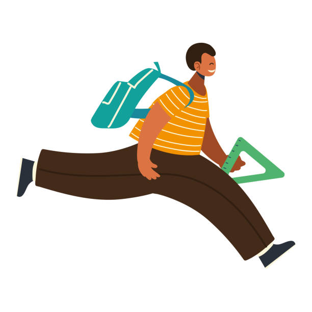 Student Late Vector 230+ Late For Class College Illustrations, Royalty-Free Vector Graphics ...