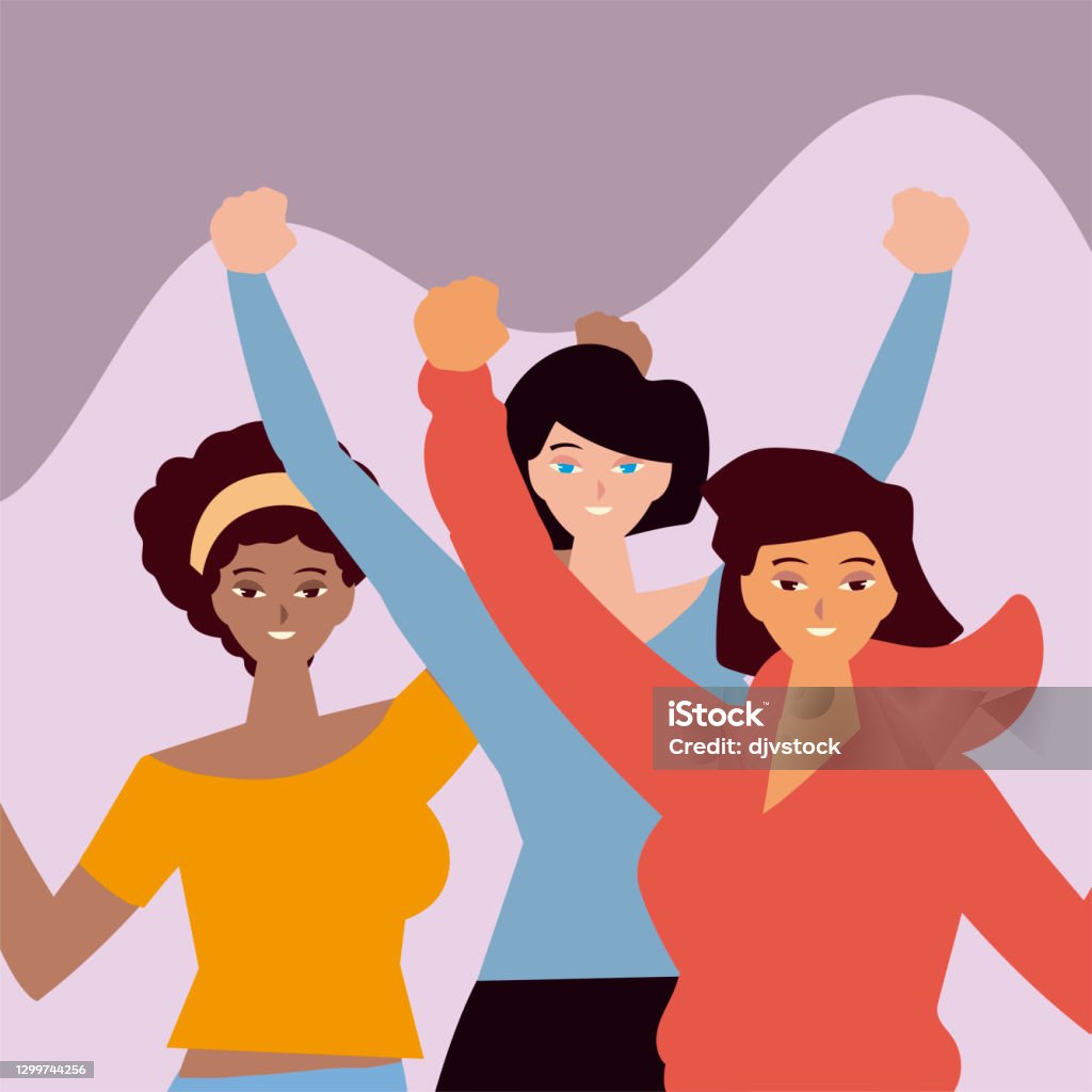 Ilustración de Día De Las Mujeres Personajes De Dibujos Animados Femeninos Manos Arriba y más Vectores Libres de Derechos de Mujeres - iStock Ilustración de Día De Las Mujeres Personajes De Dibujos Animados Femeninos Manos Arriba y más Vectores Libres de Derechos de Mujeres - iStock