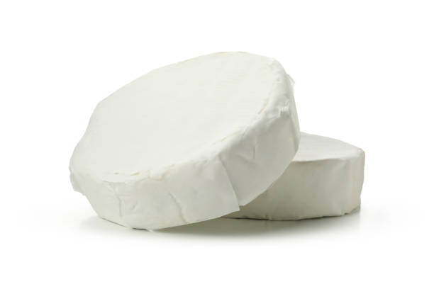 istock Delicious camembert cheese isolated on white background 1299745791