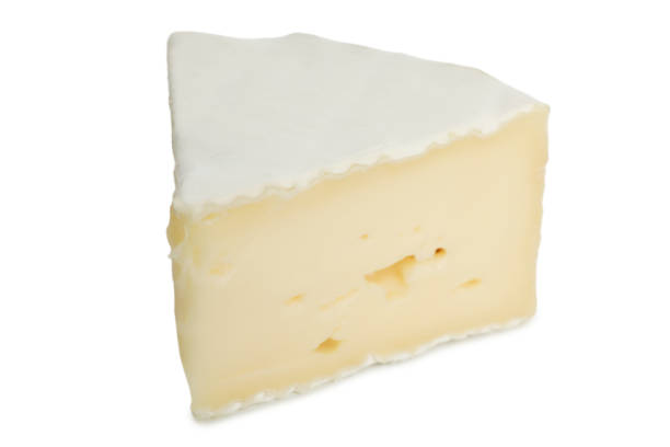 istock Delicious camembert cheese isolated on white background 1299745941