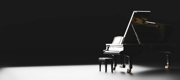 istock Classic grand piano keyboard 1299748960